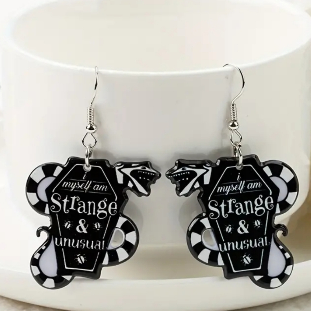 Beetlejuice earrings NWT